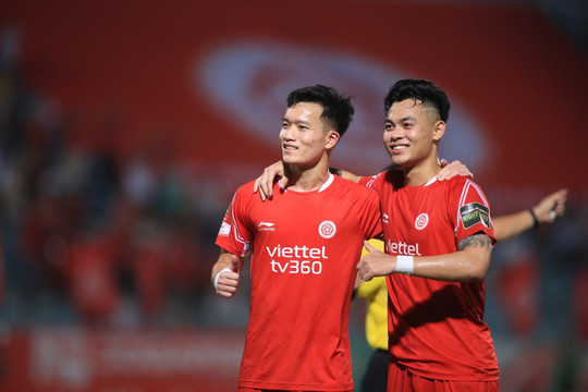 Chiến thắng 4 sao trước Hồng Lĩnh Hà Tĩnh giúp Viettel FC vươn lên top 3