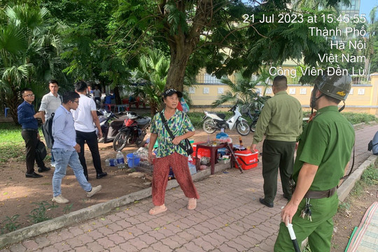 Vi phạm trật tự đô thị tại phường Hoàng Văn Thụ đã được giải quyết