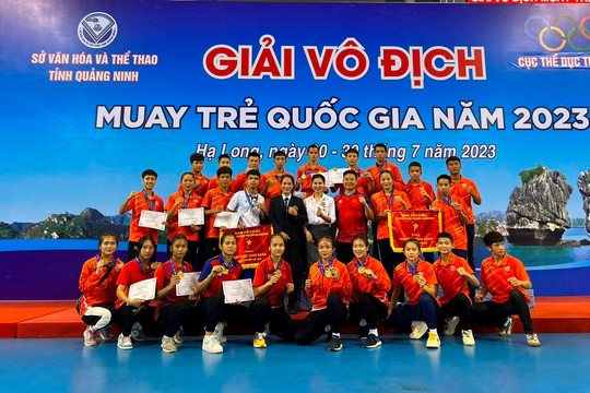 Hà Nội nhất toàn đoàn Giải vô địch Muay trẻ quốc gia 2023