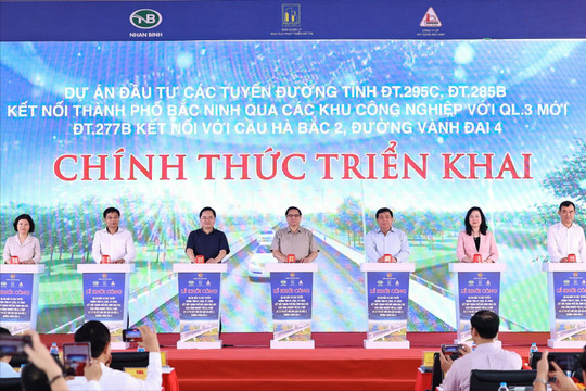 Thủ tướng Phạm Minh Chính dự lễ khởi công 3 tuyến đường có ý nghĩa lớn với Bắc Ninh và Hà Nội