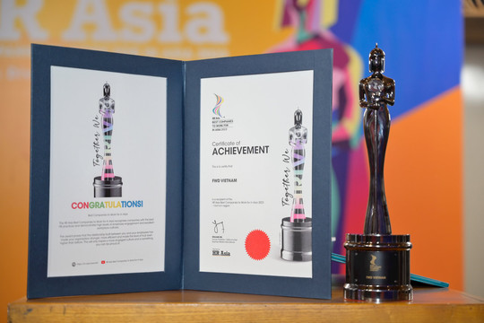 FWD Việt Nam tiếp tục được vinh danh ở giải thưởng nhân sự khu vực châu Á