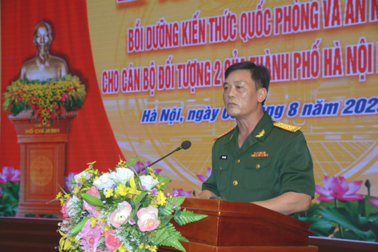 Hà Nội: Gần 90 đối tượng 2 tham gia bồi dưỡng kiến thức quốc phòng - an ninh