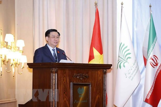 Chủ tịch Quốc hội Vương Đình Huệ: Việt Nam - Iran cùng chung tay củng cố 4 kết nối
