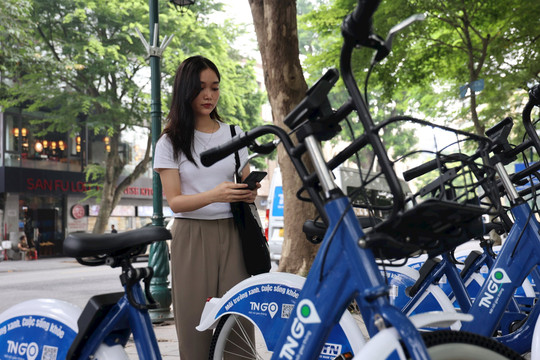 Xe đạp công cộng ở Hà Nội sắp khai trương