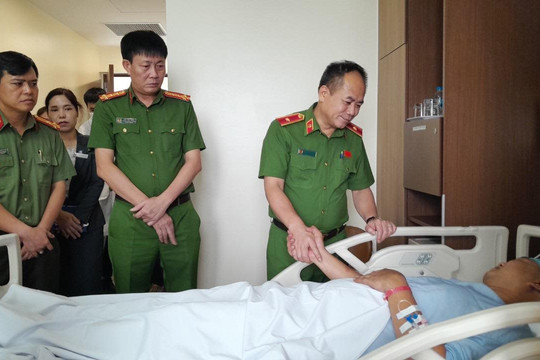 Biểu dương tinh thần dũng cảm, kiên quyết đấu tranh với tội phạm của Thiếu tá Nguyễn Anh Tuấn