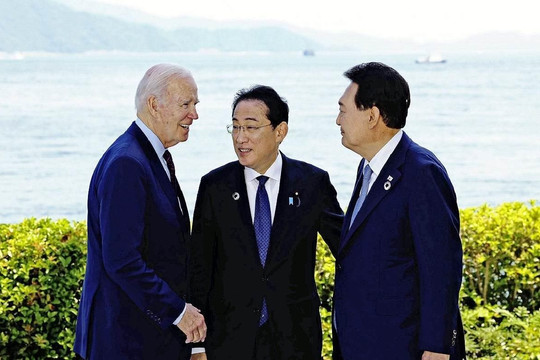 Hội nghị thượng đỉnh Mỹ - Nhật - Hàn tập trung mở rộng hợp tác quân sự