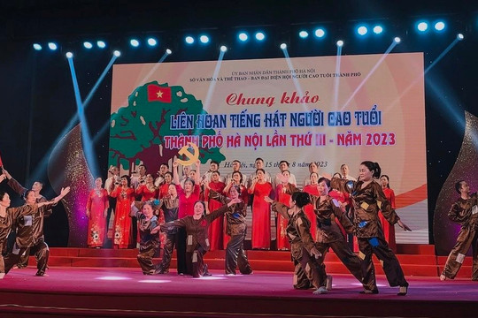 1000 diễn viên tham gia Liên hoan tiếng hát Người cao tuổi thành phố Hà Nội lần thứ 3