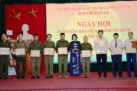 Thị trấn Phú Xuyên tổ chức điểm Ngày hội toàn dân bảo vệ an ninh Tổ quốc