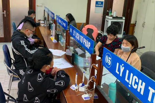 Hà Nội: Cải cách thủ tục hành chính cấp phiếu lý lịch tư pháp
