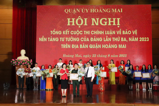 Quận Hoàng Mai: Hơn 6.800 tác phẩm dự cuộc thi chính luận bảo vệ nền tảng tư tưởng của Đảng