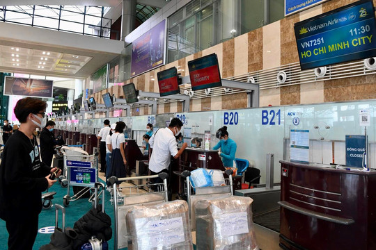 Cảng hàng không Nội Bài phục vụ khoảng 410.000 lượt hành khách dịp 2-9