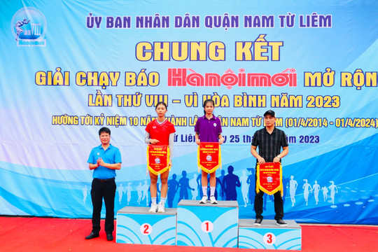 1.200 vận động viên tranh tài tại cuộc thi chung kết của quận Nam Từ Liêm