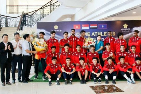 U23 Singapore và U23 Yemen đến Phú Thọ với quyết tâm cao