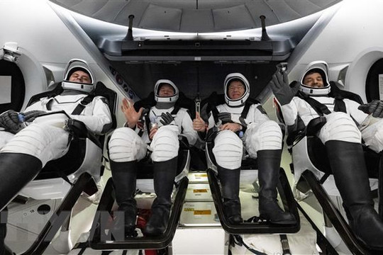 Bốn phi hành gia trở về Trái đất an toàn sau 6 tháng làm việc trên ISS