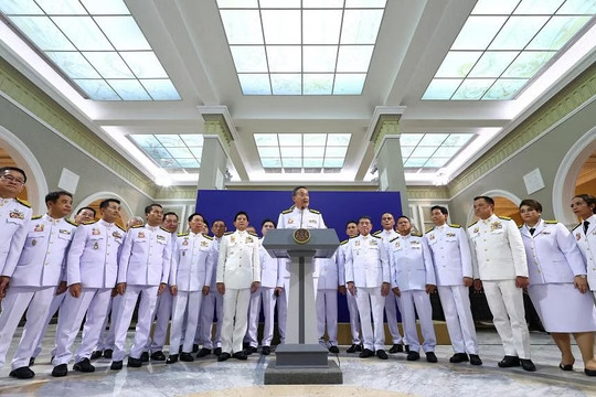 Chính phủ mới của Thái Lan chính thức tuyên thệ nhậm chức
