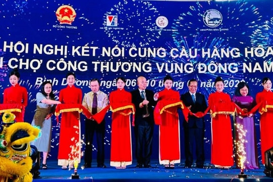 Khai mạc Hội nghị kết nối cung - cầu hàng hóa và Hội chợ Công thương vùng Đông Nam Bộ - Bình Dương năm 2023.