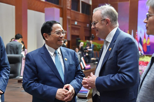 Thủ tướng Chính phủ Phạm Minh Chính gặp Thủ tướng Australia Anthony Albanese