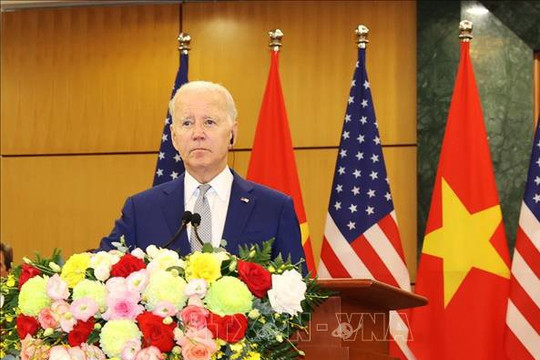 Phát biểu của Tổng thống Hoa Kỳ Joe Biden với báo chí sau hội đàm với Tổng Bí thư Nguyễn Phú Trọng