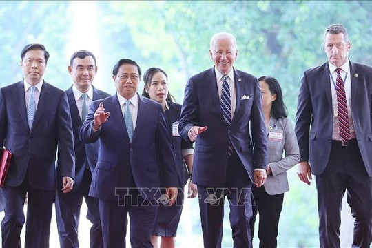 Thủ tướng Chính phủ Phạm Minh Chính hội kiến Tổng thống Hoa Kỳ Joe Biden