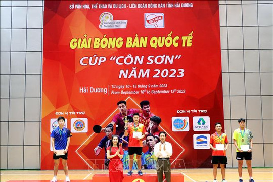 Nguyễn Anh Tú vô địch đơn nam Giải Bóng bàn quốc tế cúp Côn Sơn 2023