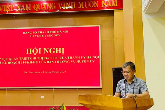 Huyện Sóc Sơn tăng cường kỷ luật, kỷ cương giải quyết công việc trong hệ thống chính trị