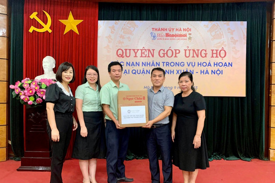 Công ty Dược phẩm Hoa Linh ủng hộ các nạn nhân vụ cháy tại quận Thanh Xuân