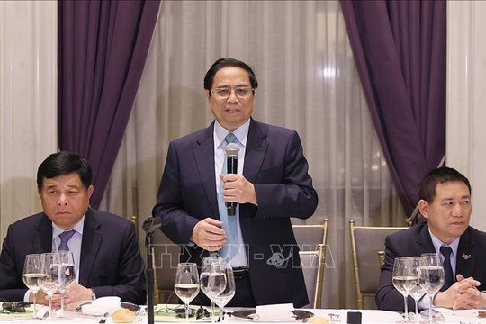 Thủ tướng Phạm Minh Chính dự tọa đàm với các quỹ đầu tư tài chính hàng đầu Hoa Kỳ 
