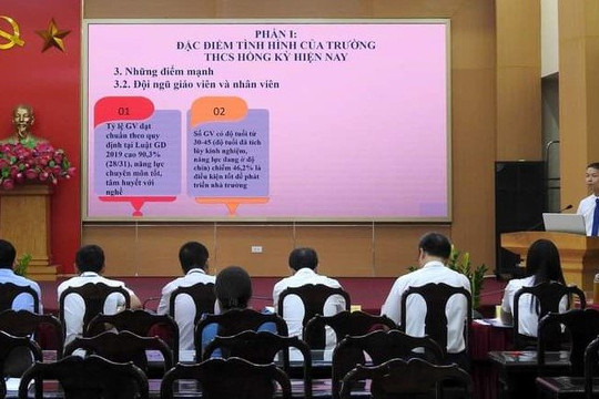 Sóc Sơn: 15 thí sinh dự thi chức danh hiệu trưởng các trường THCS công lập