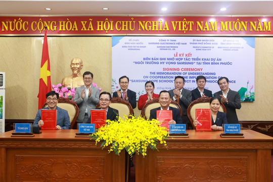 Samsung tiếp tục xây dựng Ngôi trường Hy vọng tại tỉnh Bình Phước