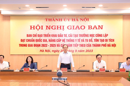 45 dự án trường học Hà Nội được đề xuất tăng vốn hỗ trợ: Bảo đảm hiệu quả đầu tư, tránh lãng phí vốn