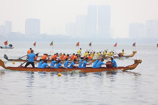Giải Bơi chải thuyền rồng Hà Nội mở rộng năm 2023 khởi tranh ngày 7-10