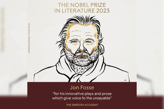 Tác giả người Na Uy Jon Fosse đoạt giải Nobel Văn học 2023