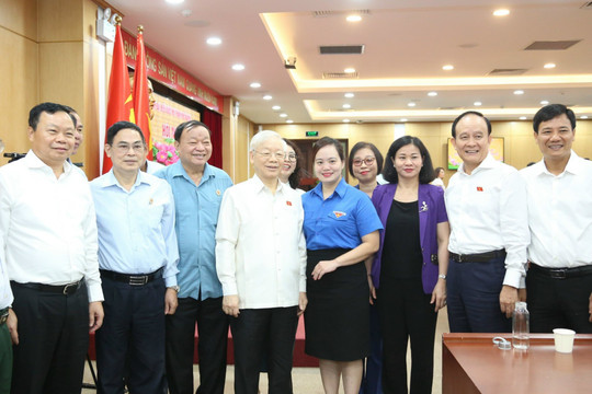 Tổng Bí thư Nguyễn Phú Trọng tiếp xúc cử tri Thủ đô Hà Nội