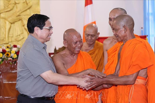 Thủ tướng Phạm Minh Chính chúc mừng đồng bào Khmer nhân Lễ Sene Dolta năm 2023