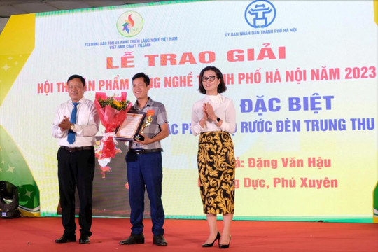 Hà Nội trao giải Hội thi sản phẩm làng nghề