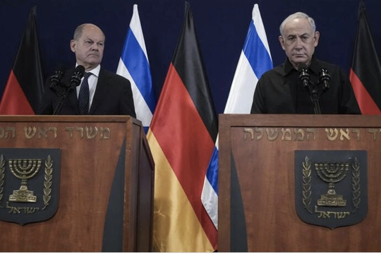 Thủ tướng Đức đến Israel, thảo luận về viện trợ cho Dải Gaza