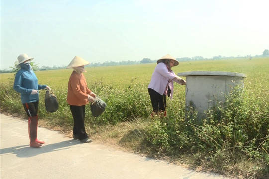 Hội Nông dân Ứng Hòa phát động thu gom bao bì thuốc bảo vệ thực vật