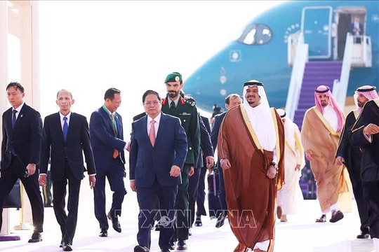 Thủ tướng Phạm Minh Chính tới Riyadh, bắt đầu chuyến công tác dự Hội nghị cấp cao ASEAN - GCC và thăm Vương quốc Saudi Arabia