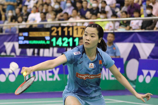 Tay vợt Thùy Linh khởi đầu thuận lợi ở giải Đan Mạch mở rộng