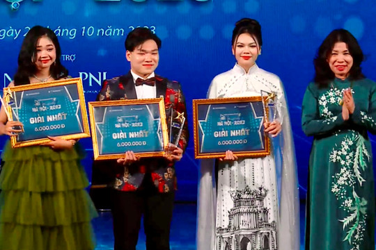 Quang Công, Hoài Tú, Đoàn Thị Linh giành giải Nhất cuộc thi “Thanh âm Hà Nội - 2023”
