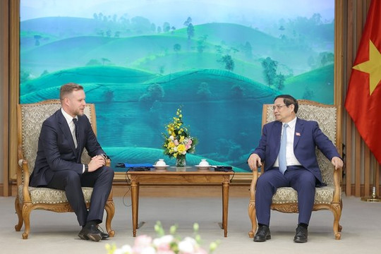 Thủ tướng Phạm Minh Chính tiếp Bộ trưởng Bộ Ngoại giao Lithuania