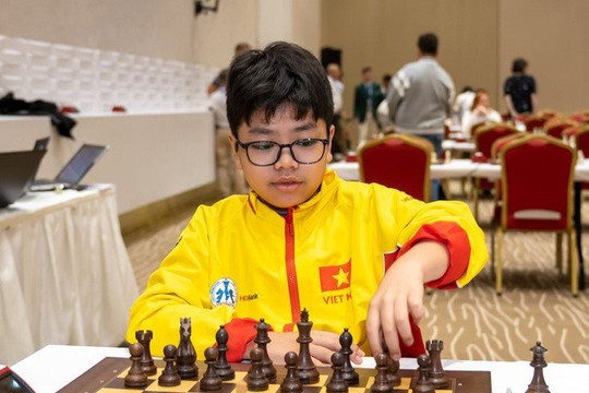 Kỳ thủ Đầu Khương Duy vô địch giải cờ vua trẻ thế giới U.12