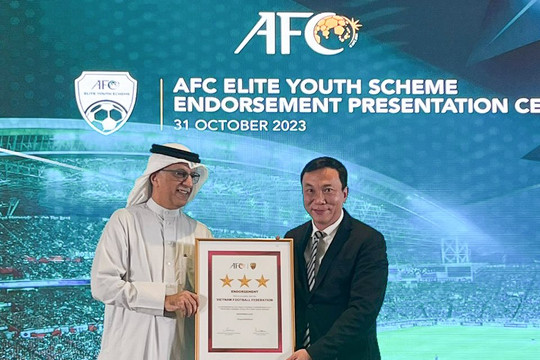 VFF được công nhận là thành viên hạng Chuyên nghiệp của AFC trong Quy ước đào tạo huấn luyện viên