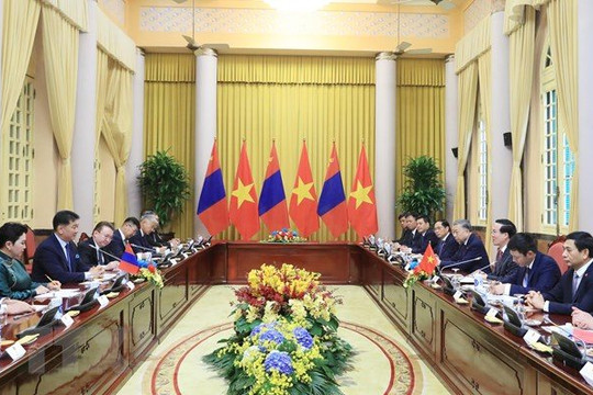 Chủ tịch nước Võ Văn Thưởng hội đàm với Tổng thống Mông Cổ