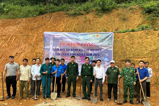 Khởi công nhà đại đoàn kết cho hội viên cựu chiến binh nghèo tại Lào Cai