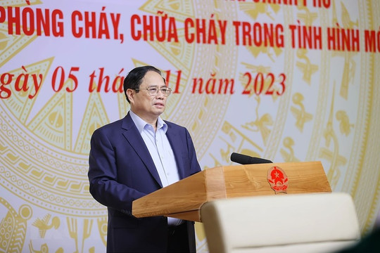 Thủ tướng Phạm Minh Chính chủ trì Hội nghị trực tuyến toàn quốc về công tác phòng cháy, chữa cháy