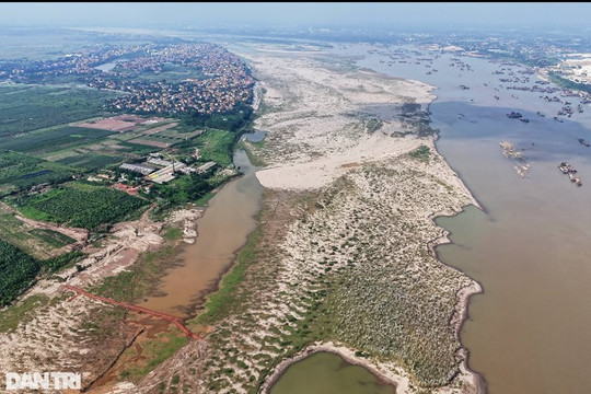 Hình thù 3 mỏ cát được đấu giá gần 1.700 tỷ đồng ở Hà Nội