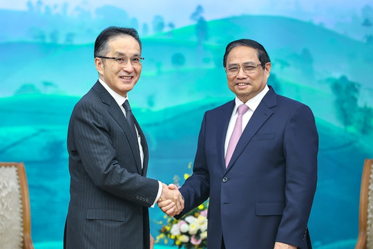 Thủ tướng Phạm Minh Chính tiếp Tổng Giám đốc Tập đoàn Marubeni (Nhật Bản)