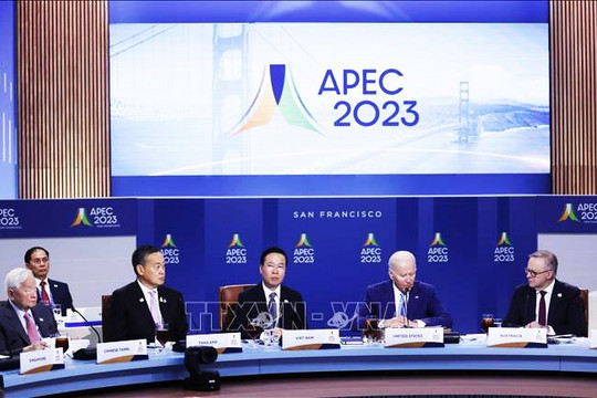 Chủ tịch nước Võ Văn Thưởng dự Đối thoại giữa các nhà lãnh đạo các nền kinh tế APEC và khách mời