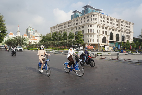 Gần nửa triệu lượt sử dụng dịch vụ xe đạp công cộng tại thành phố Hồ Chí Minh